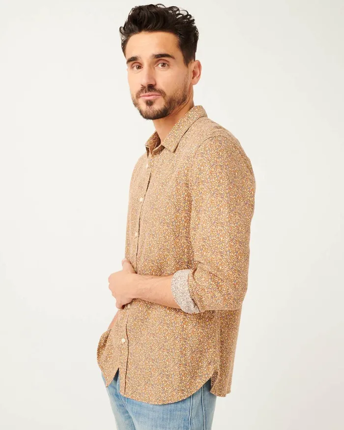 Men 7 For All Mankind Shirts Signature Shirt In Wildflower Print