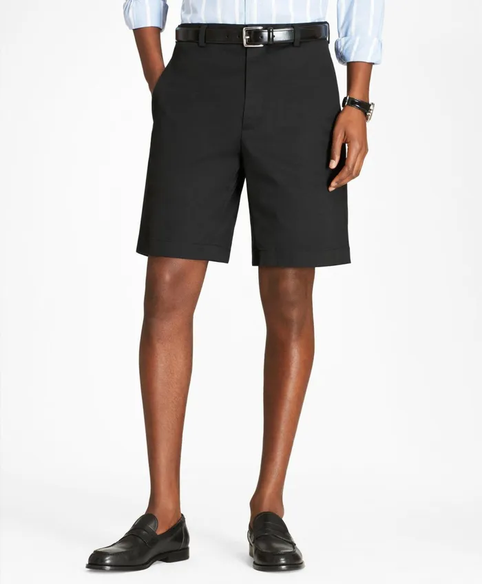 Men Advantage Chino Shorts Black Brooks Brothers Shorts and Swimwear