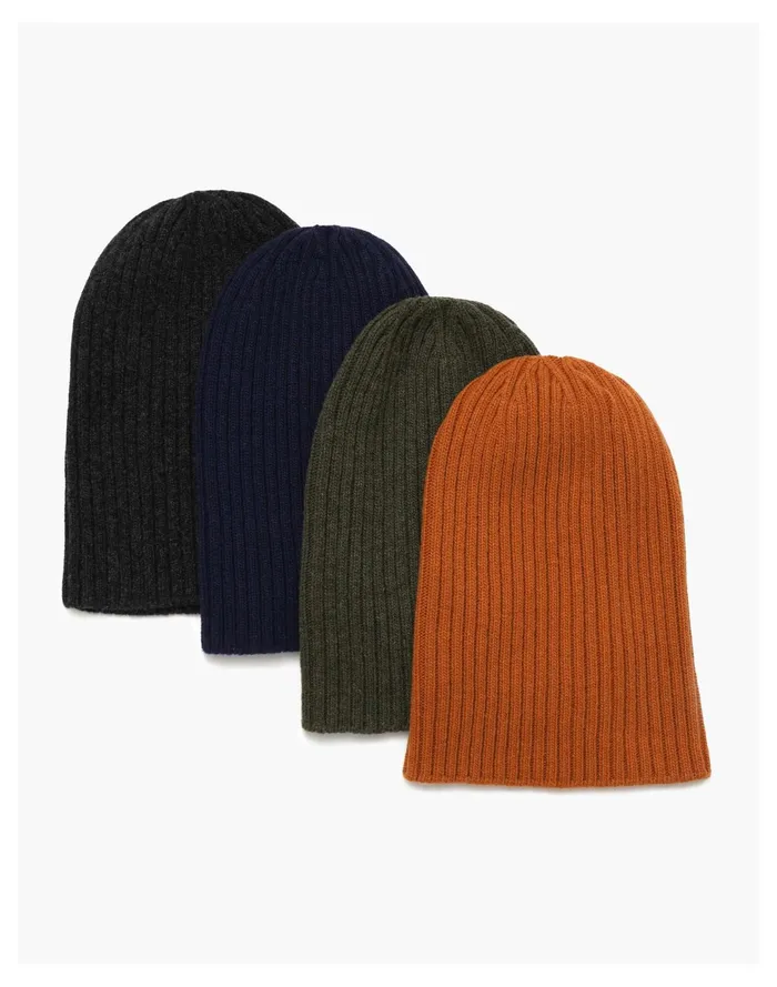 Men American Trench Superfine Lambswool Watch Cap Beanie Navy Madewell Hats