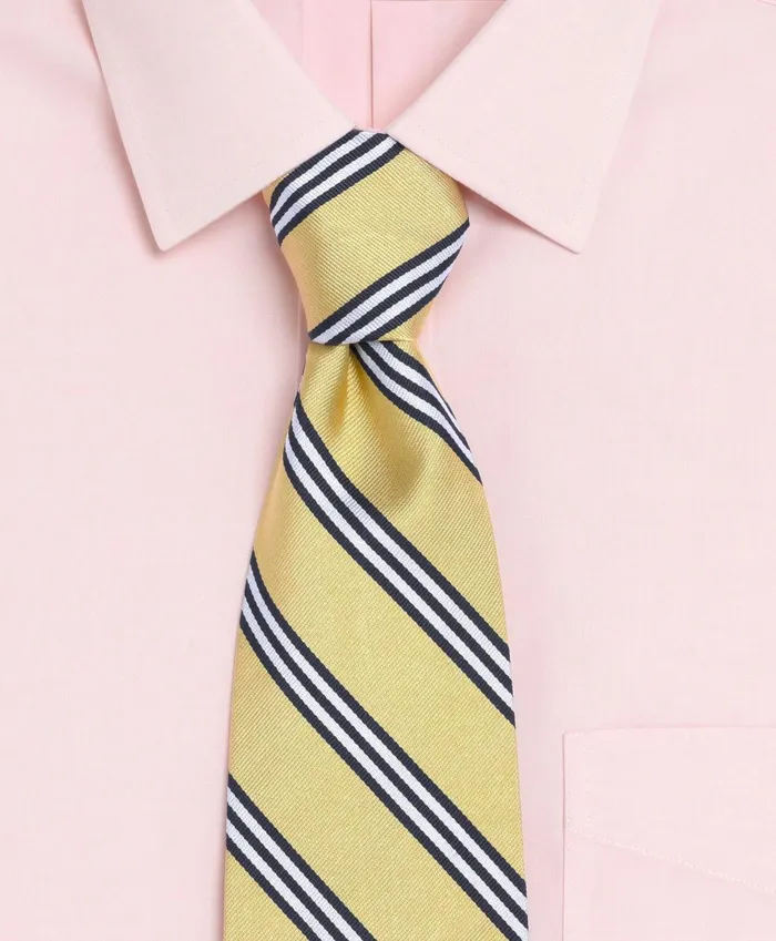 Men Bb1 Rep Tie Goldnavy Brooks Brothers Ties and Pocket Squares