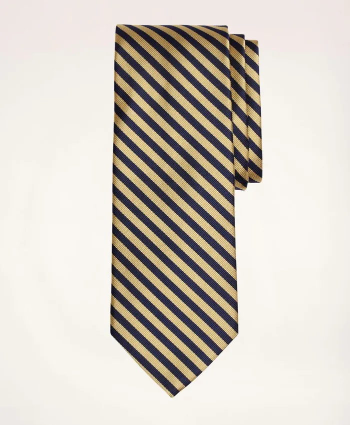 Men Bb5 Rep Tie Goldnavy Brooks Brothers Ties and Pocket Squares