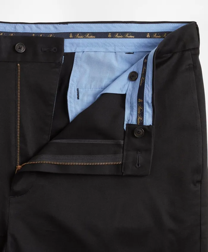Men Big and Tall Stretch Advantage Chino Pants Black Brooks Brothers Chinos and Casual Pants