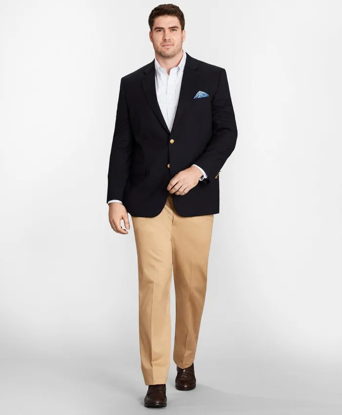 Men Big and Tall TwoButton 1818 Blazer Navy Brooks Brothers Sport Coats and Blazers