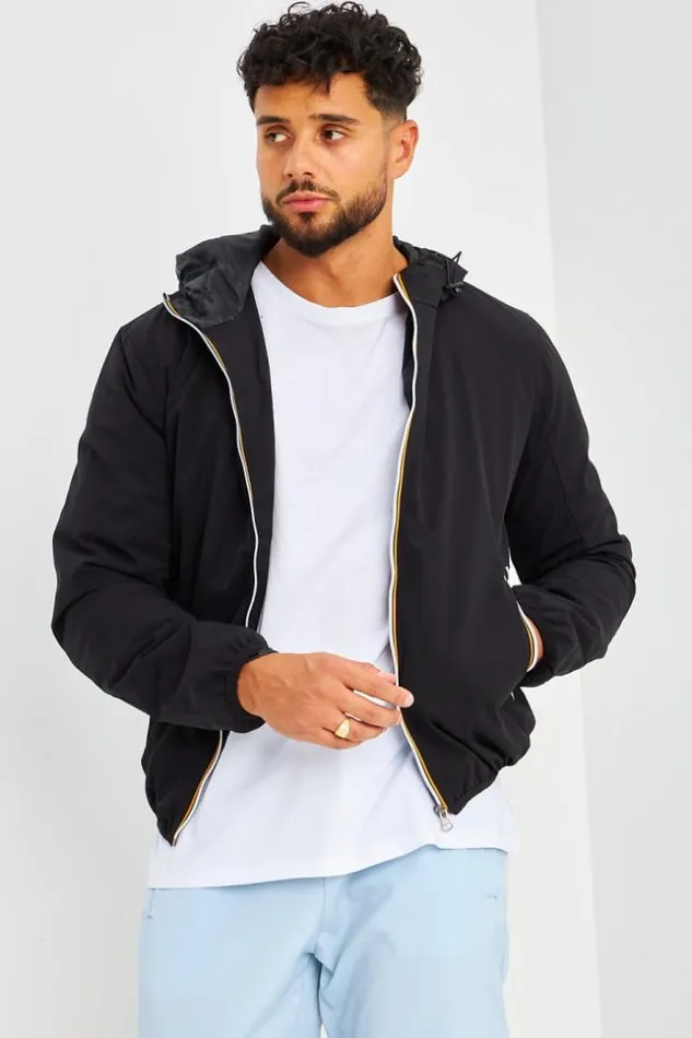 Men Blouson Capuche Noir Black Brentiny Paris Jackets