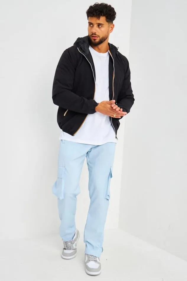 Men Blouson Capuche Noir Black Brentiny Paris Jackets
