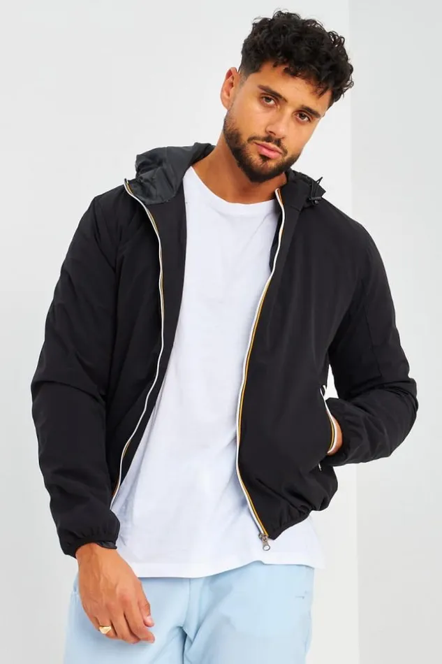 Men Blouson Capuche Noir Black Brentiny Paris Jackets