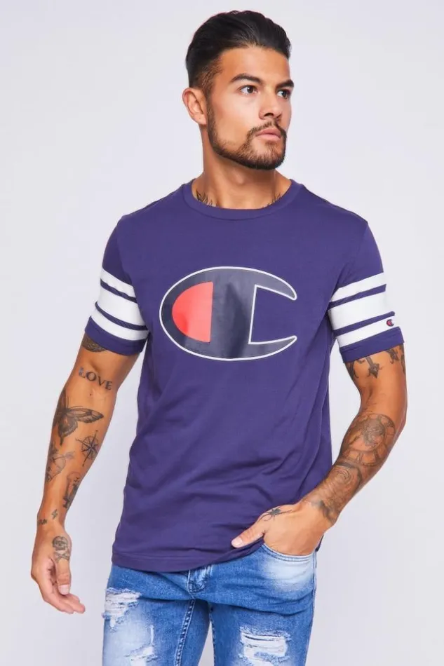 Men Blue TShirt Champion Blue Brentiny Paris TShirts