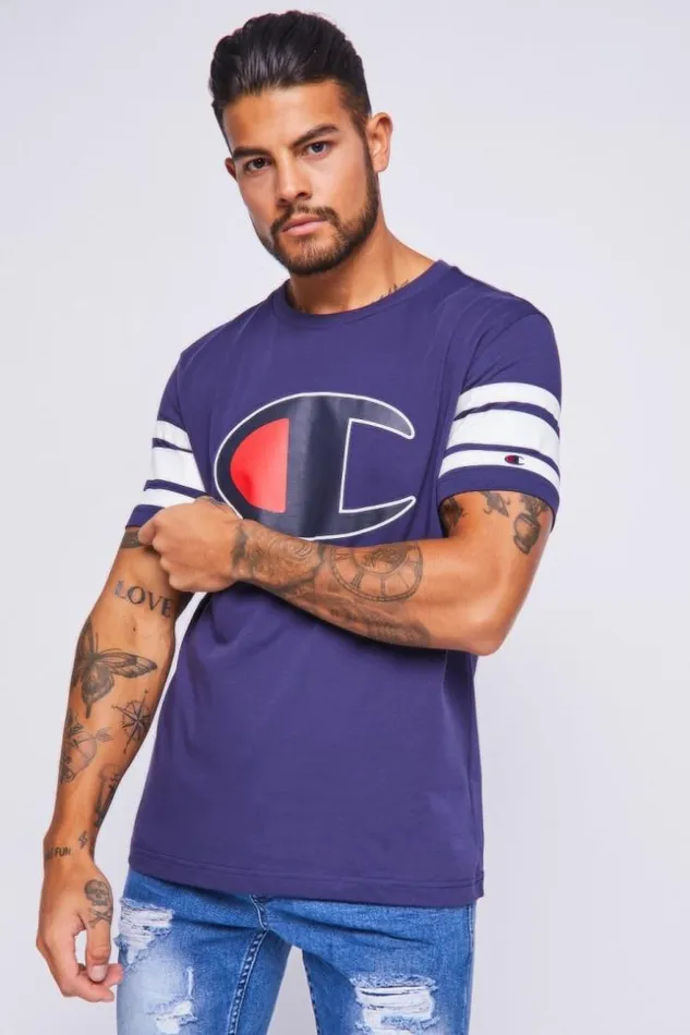 Men Blue TShirt Champion Blue Brentiny Paris TShirts