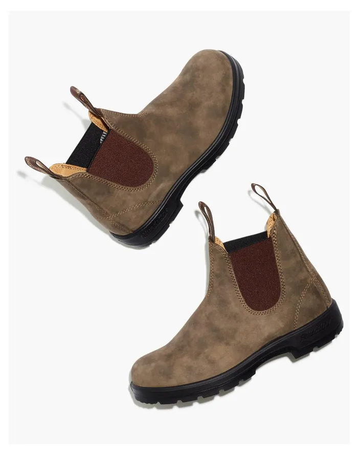 Men Blundstone Classic Chelsea Boots Rustic Brown Madewell Boots