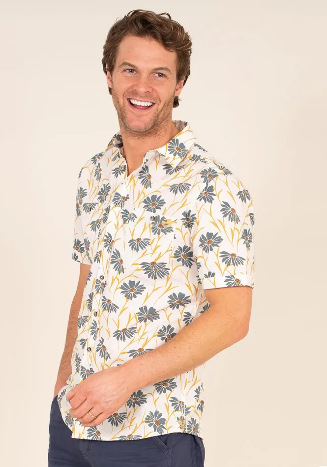 Men Brakeburn Shirts Brakeburn Sunflower Print Shirt