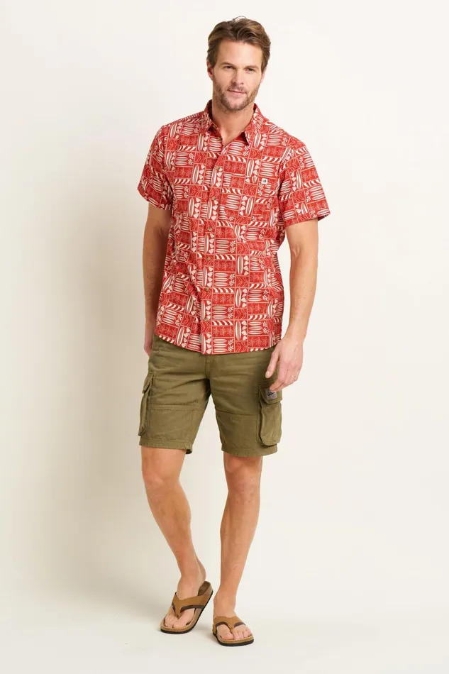 Men Brakeburn Shirts Red Sclosa Shirt