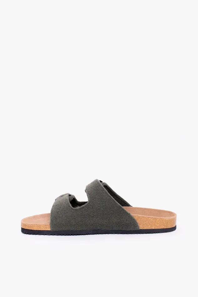 Men Brakeburn Slippers and Sandals Khaki Felt Sandals