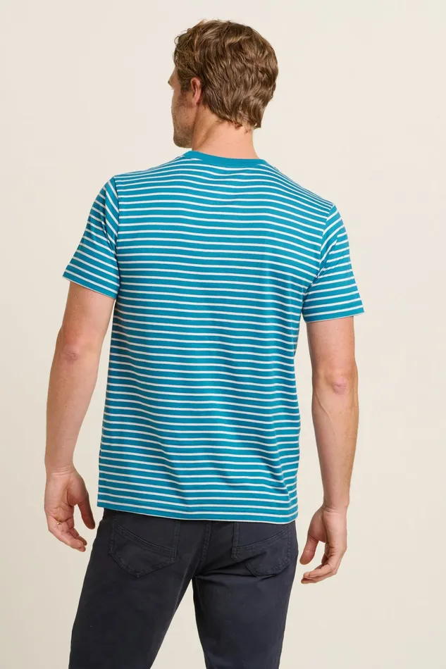 Men Brakeburn TShirts Blue B Stripe Tee