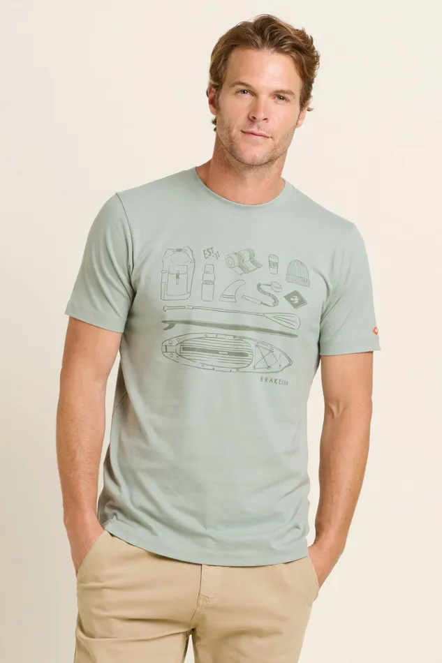 Men Brakeburn TShirts Green Sup Kit Tee