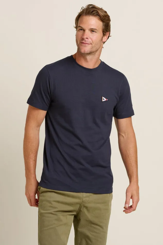 Men Brakeburn TShirts Navy Navy Flag Tee
