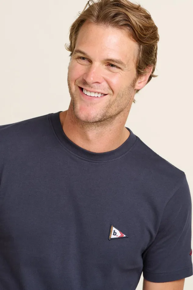 Men Brakeburn TShirts Navy Navy Flag Tee