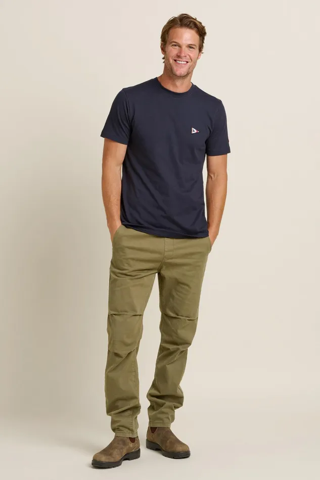 Men Brakeburn TShirts Navy Navy Flag Tee