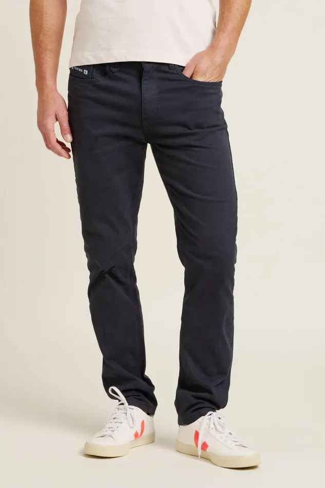 Men Brakeburn Trousers And Shorts Navy Twill Chino