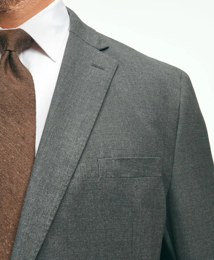 Men Brooks Brothers Explorer Collection Big and Tall Suit Jacket Medium Grey Brooks Brothers Suits