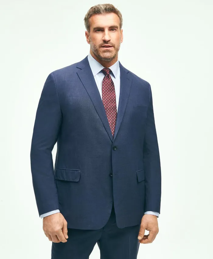Men Brooks Brothers Explorer Collection Big and Tall Suit Jacket Navy Brooks Brothers Suits