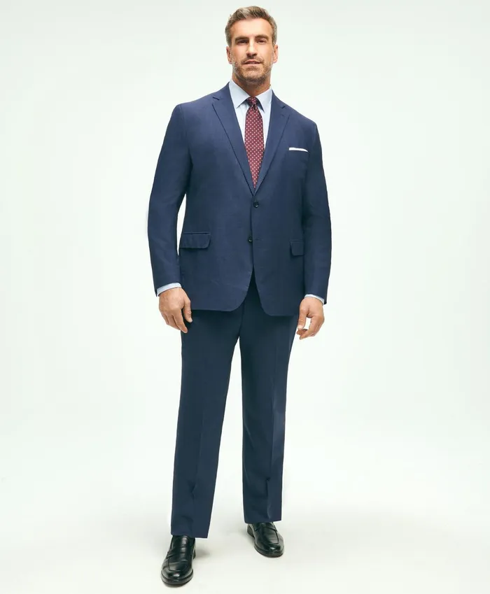 Men Brooks Brothers Explorer Collection Big and Tall Suit Jacket Navy Brooks Brothers Suits