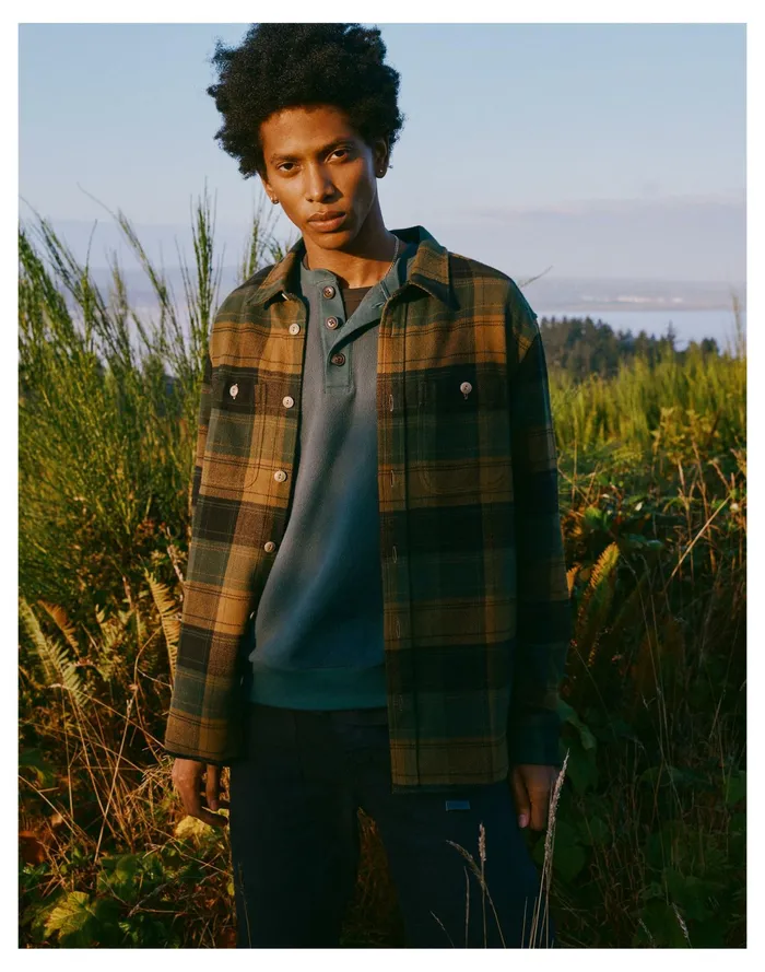 Men Brushed Flannel Easy Long Sleeve Shirt In Plaid Asparagus Madewell Jackets Men Brushed Flannel Easy Long Sleeve Shirt In Plaid Asparagus Madewell Jackets