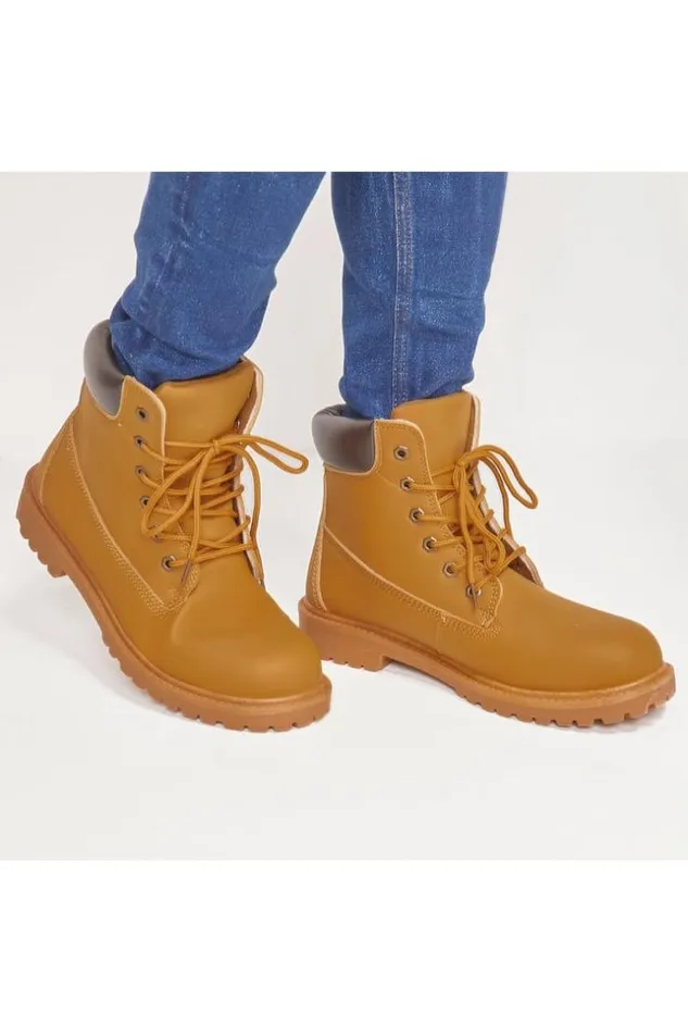 Men Camel HighTop Shoes Brentiny Paris Boots