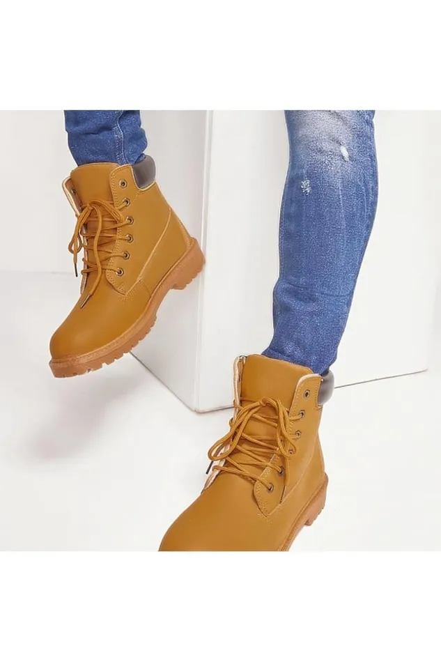 Men Camel HighTop Shoes Brentiny Paris Boots