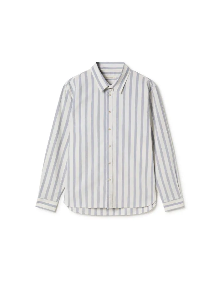 Men Campana 8211 Blue Stripes TWOTHIRDS Shirts