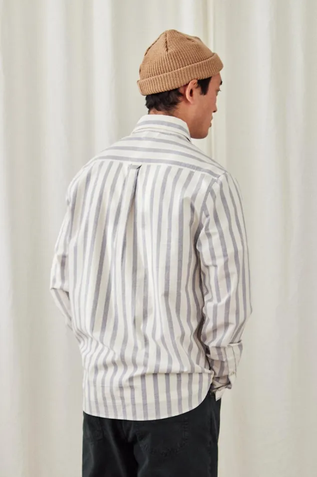 Men Campana 8211 Blue Stripes TWOTHIRDS Shirts