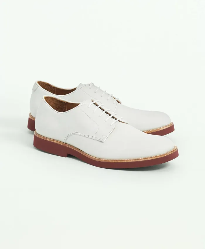 Men Classic Bucks White Brooks Brothers Shoes
