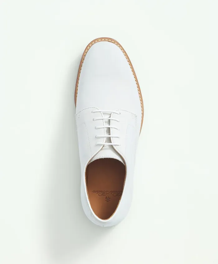 Men Classic Bucks White Brooks Brothers Shoes