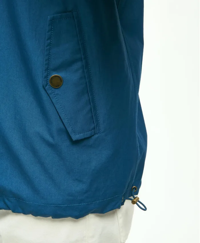 Men Cotton Blend Harrington Jacket Medium Blue Brooks Brothers Coats and Jackets