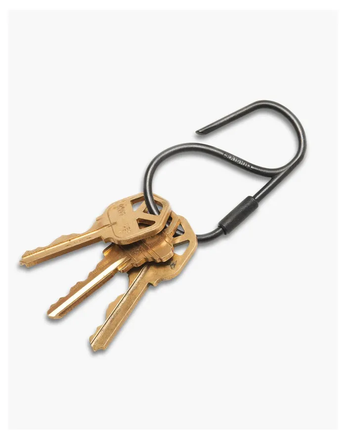 Men Craighill Offset Keyring Black Madewell Wallets and Accessories