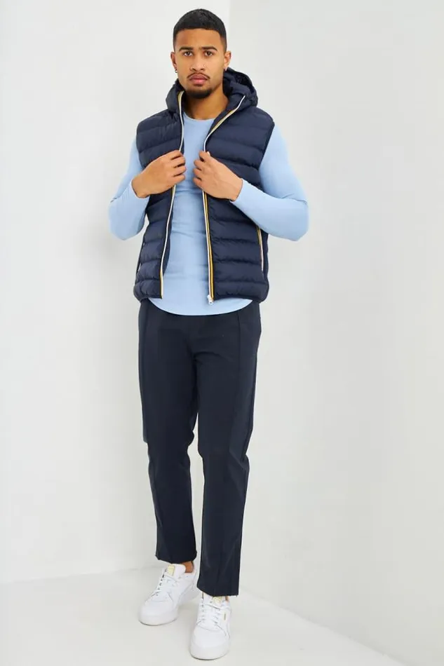 Men Doudoune Matelasse Bleue Sans Manches Bandes Jaunes Et Orange Blue Brentiny Paris Parkas And Down Jackets Men Doudoune Matelasse Bleue Sans Manches Bandes Jaunes Et Orange Blue Brentiny Paris Parkas And Down Jackets