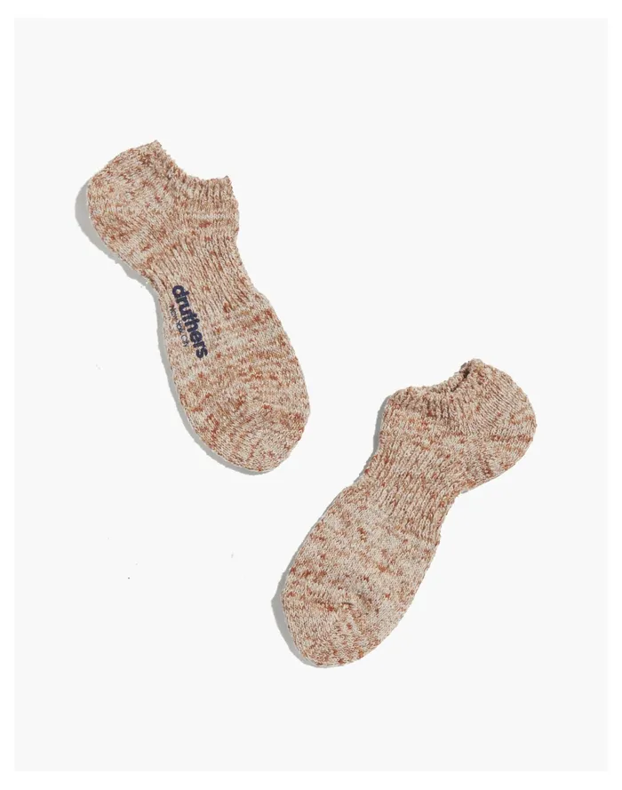 Men Druthers NYC Recycled Cotton Melange Ankle Sock Sand Madewell Socks
