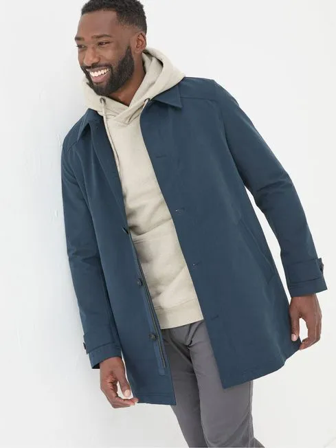 Men Fatface Coats and Jackets Boston Navy Jacket