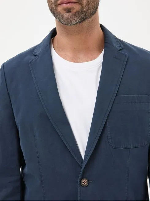 Men Fatface Coats and Jackets Chilworth Blue Cotton Blazer