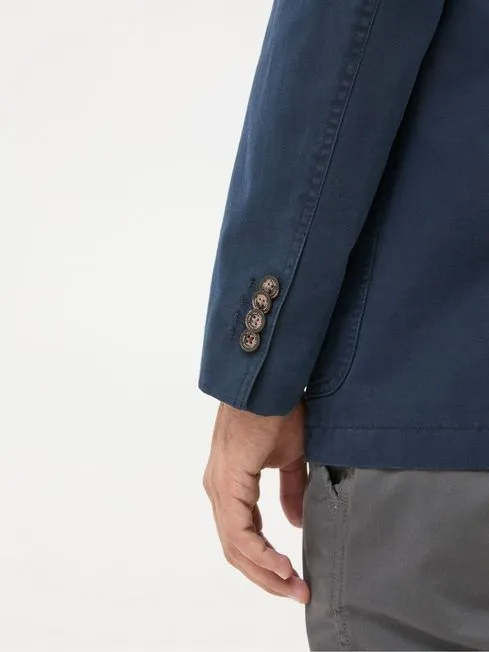 Men Fatface Coats and Jackets Chilworth Blue Cotton Blazer