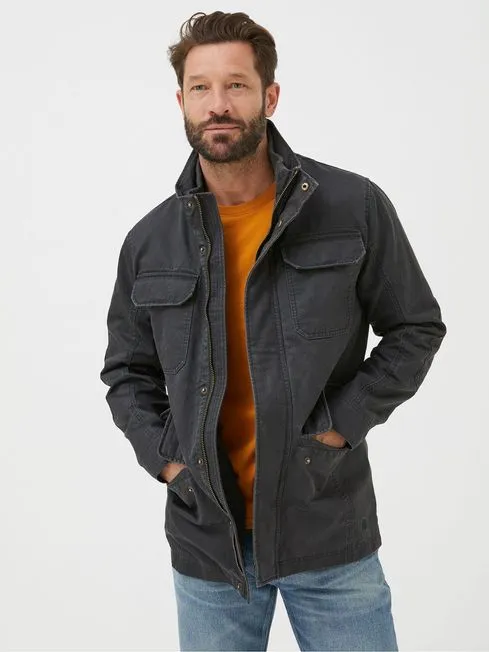 Men Fatface Coats and Jackets Grey 4 Pocket Jacket Men Fatface Coats and Jackets Grey 4 Pocket Jacket