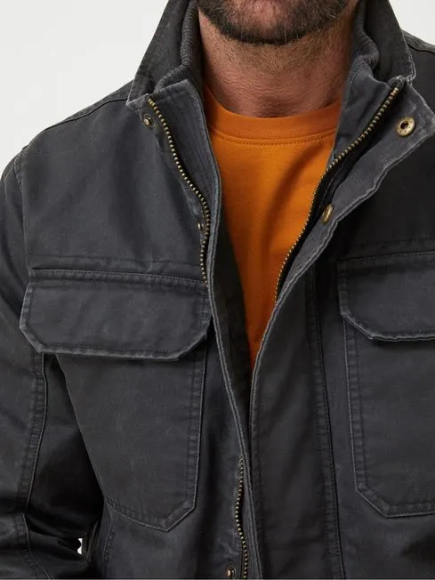 Men Fatface Coats and Jackets Grey 4 Pocket Jacket Men Fatface Coats and Jackets Grey 4 Pocket Jacket