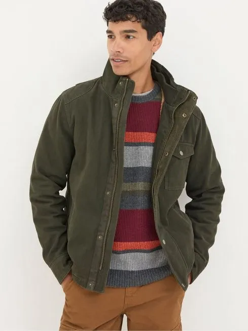 Men Fatface Coats and Jackets Wardley Green Canvas Jacket