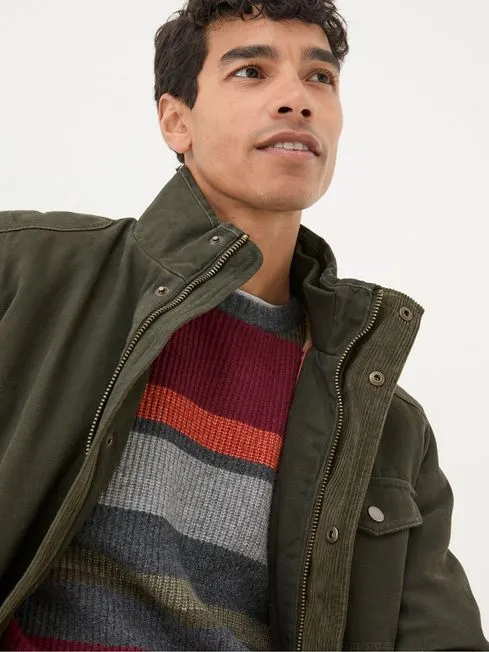 Men Fatface Coats and Jackets Wardley Green Canvas Jacket