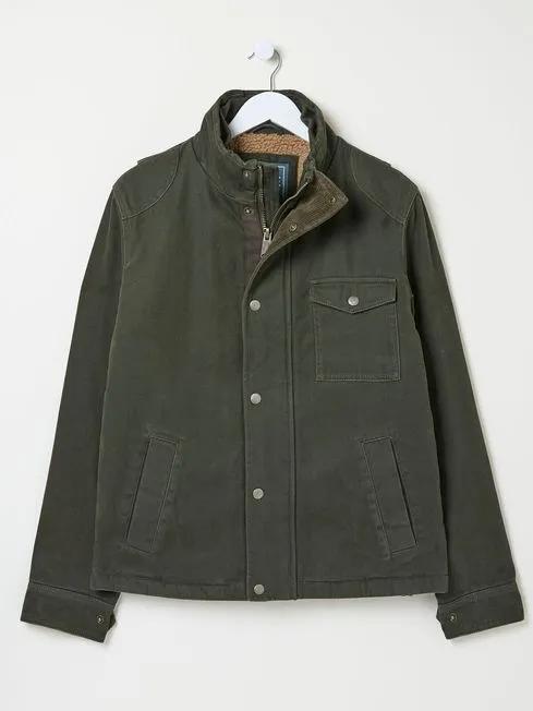 Men Fatface Coats and Jackets Wardley Green Canvas Jacket