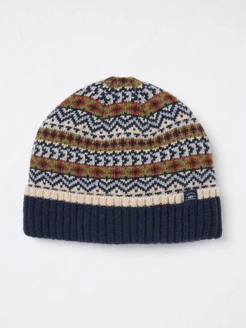 Men Fatface Hats Navy Whistler Beanie