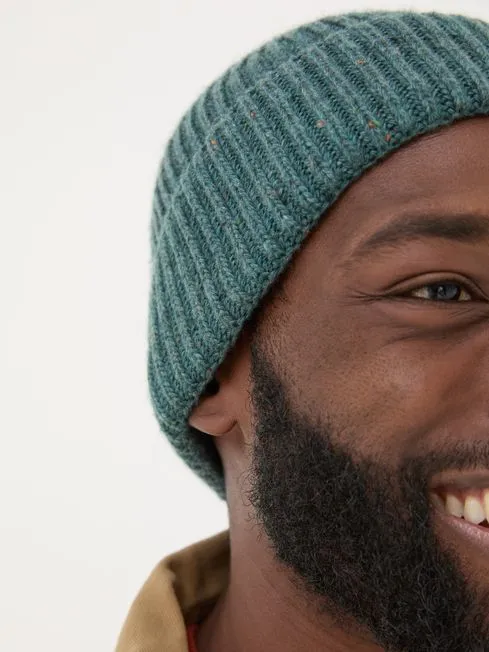 Men Fatface Hats Teal Green Fisherman Beanie Men Fatface Hats Teal Green Fisherman Beanie