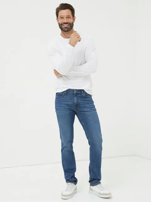 Men Fatface Jeans Blue Slim Fit Jeans