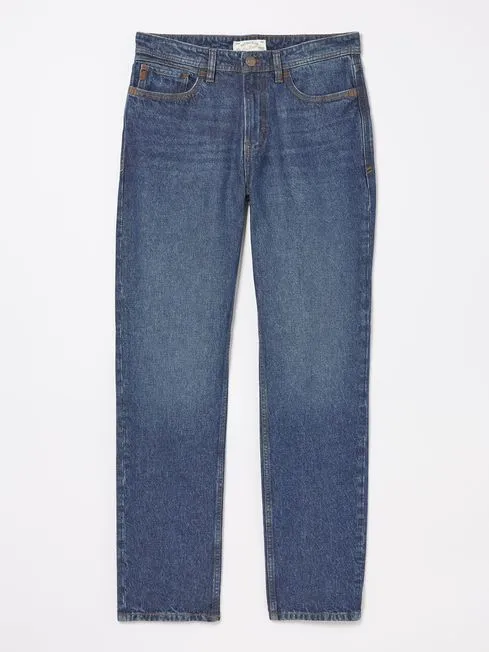 Men Fatface Jeans Blue Straight Fit Recycled Jeans
