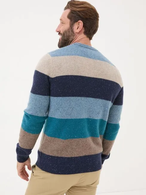 Men Fatface Knitwear Navy Lambswool Knitted Crew Jumper Men Fatface Knitwear Navy Lambswool Knitted Crew Jumper