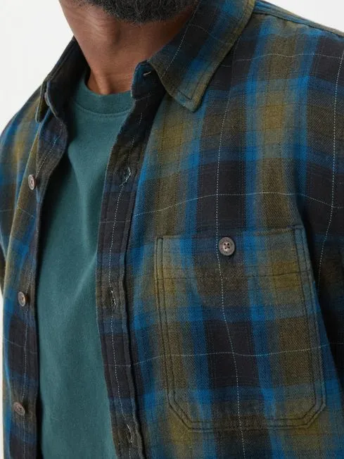 Men Fatface Shirts Blue Long Sleeve Kent Check 100 Cotton Shirt Men Fatface Shirts Blue Long Sleeve Kent Check 100 Cotton Shirt